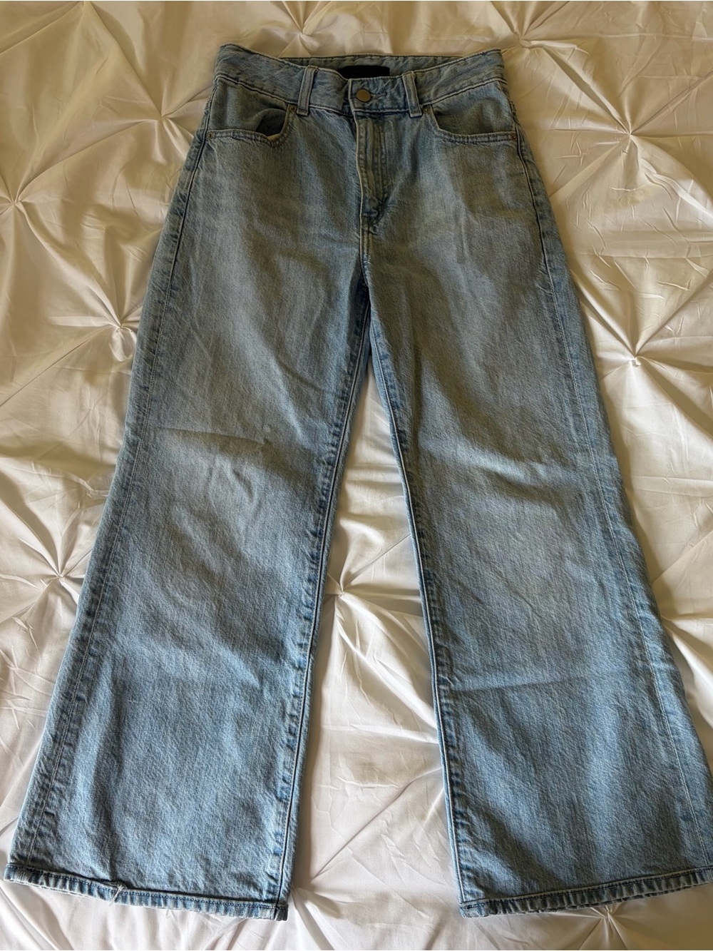Uniqlo Light Blue Wide-Leg Jeans
